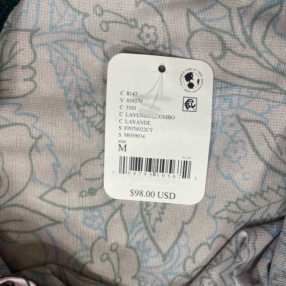 NWT Intimately Free People Suddenly Fine Floral Print Cutout Lace Trim Nightgown - Picture 14 of 16